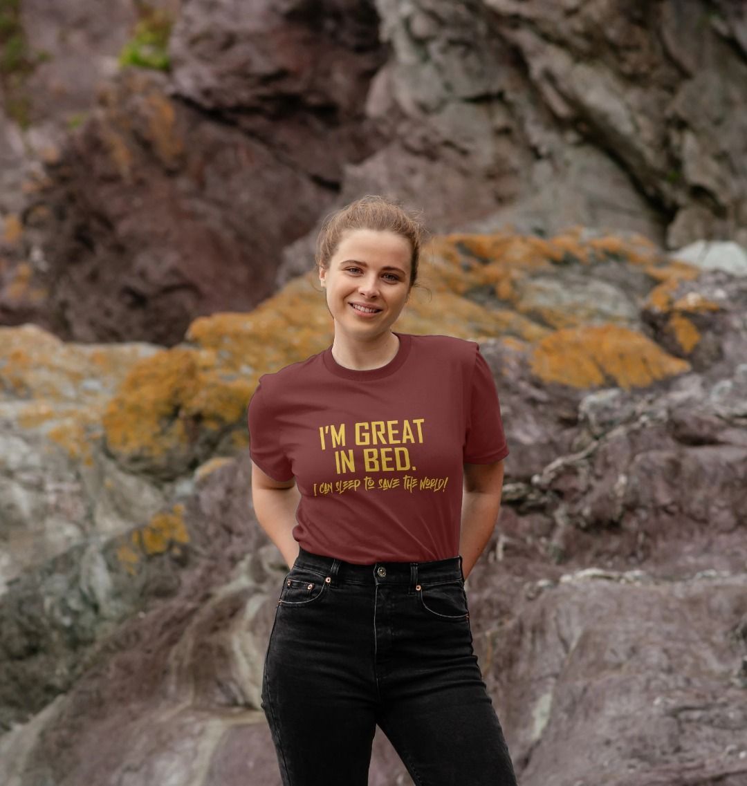 I am Great in Bed: Unisex Shirt: 100% Organic Tshirt. Ideal Gift for Summer and an Immediate Conversation Starter - Image 9