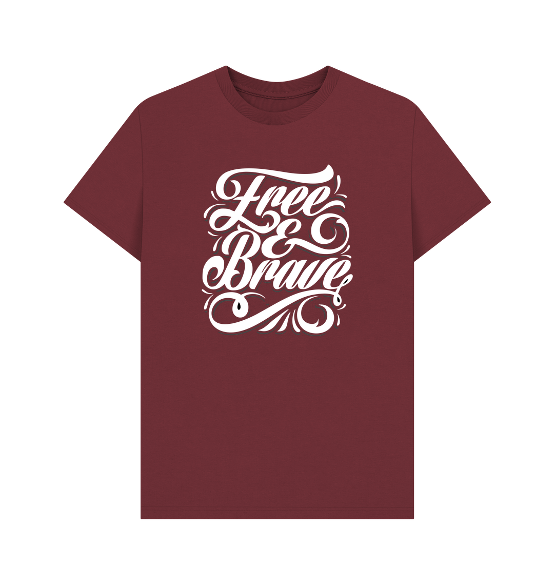 Free and Brave Unisex TShirt: 100% Oragnic Tshirt. Ideal Gift for Summer and an Immediate Conversation Starter - Image 15
