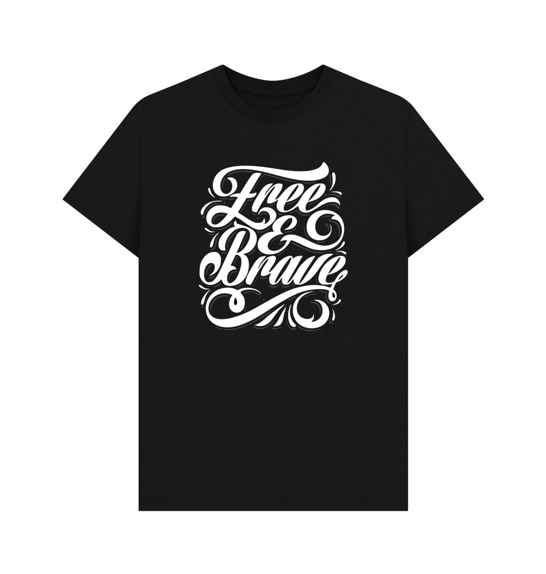 Free and Brave Unisex TShirt: 100% Oragnic Tshirt. Ideal Gift for Summer and an Immediate Conversation Starter - Image 13