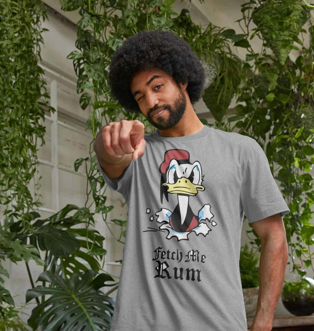 Fetch Me Rum: 100% Organic Tshirt. Ideal Gift for Summer and an Immediate Conversation Starter.. - Image 4