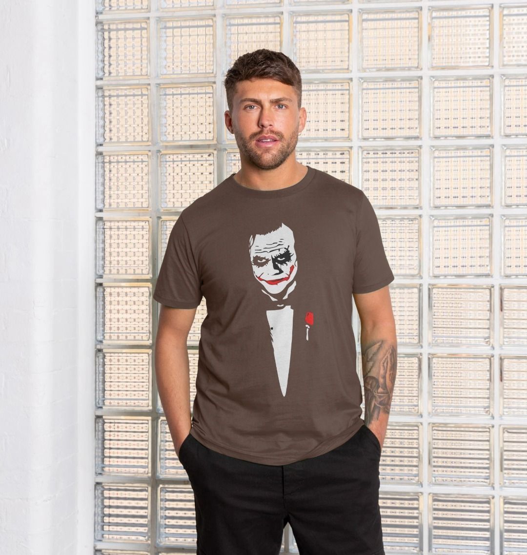 Joker in Suit : Unisex Shirt: 100% Organic Tshirt. Ideal Gift for Summer and an Immediate Conversation Starter - Image 6