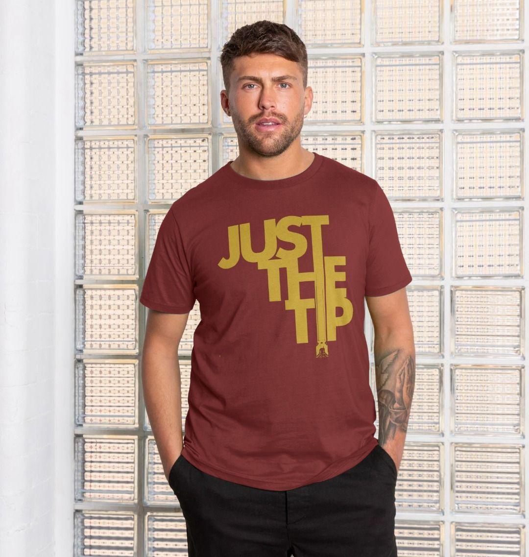 Just the Tip : : Unisex Shirt: 100% Organic Tshirt. Ideal Gift for Summer and an Immediate Conversation Starter - Image 10