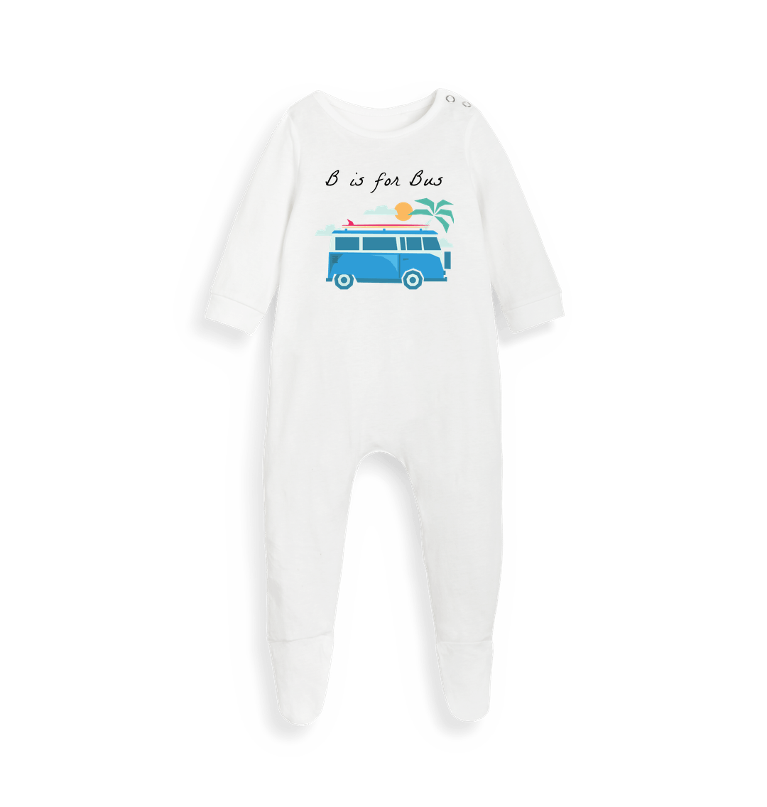 B is for Bus Baby Sleep Suit