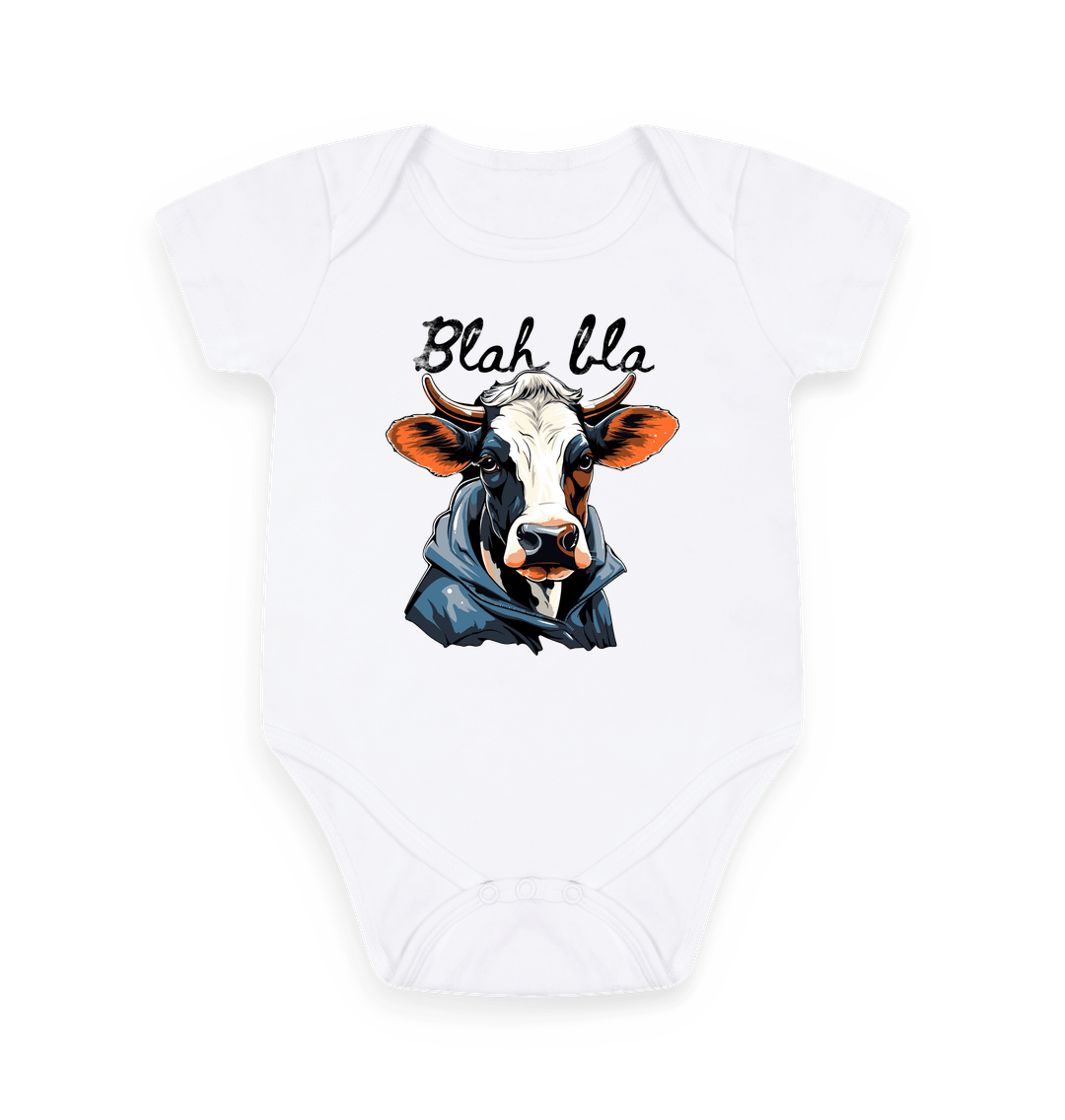 Blah bla: 5 Panel Baby Onesie - Image 3