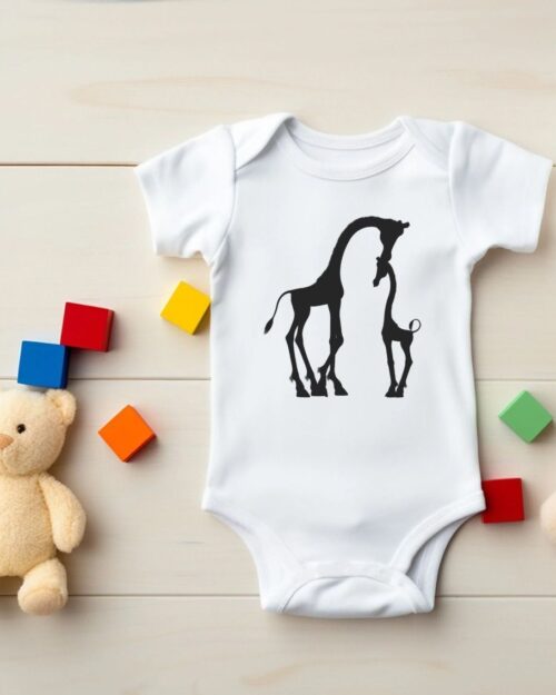 Baby Giraffe 5 Panel Bodysuit for Babies