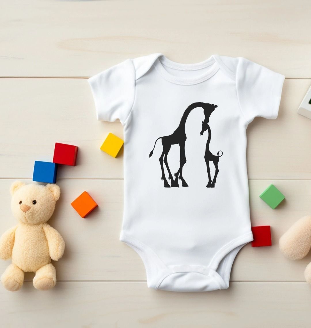 Baby Giraffe 5 Panel Bodysuit for Babies