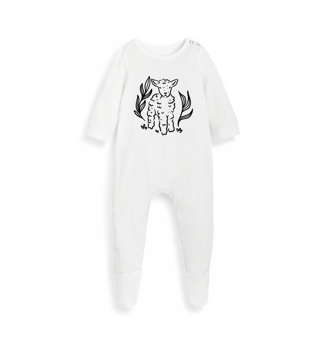 Meek Lamb Baby Bodysuit
