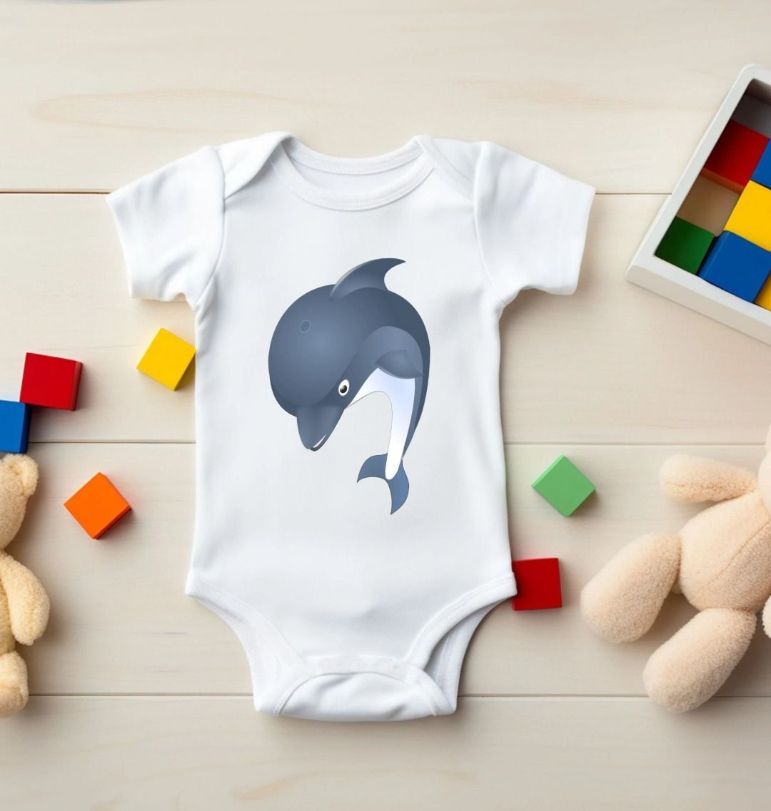 Baby Shark 5 Panel Bodysuit