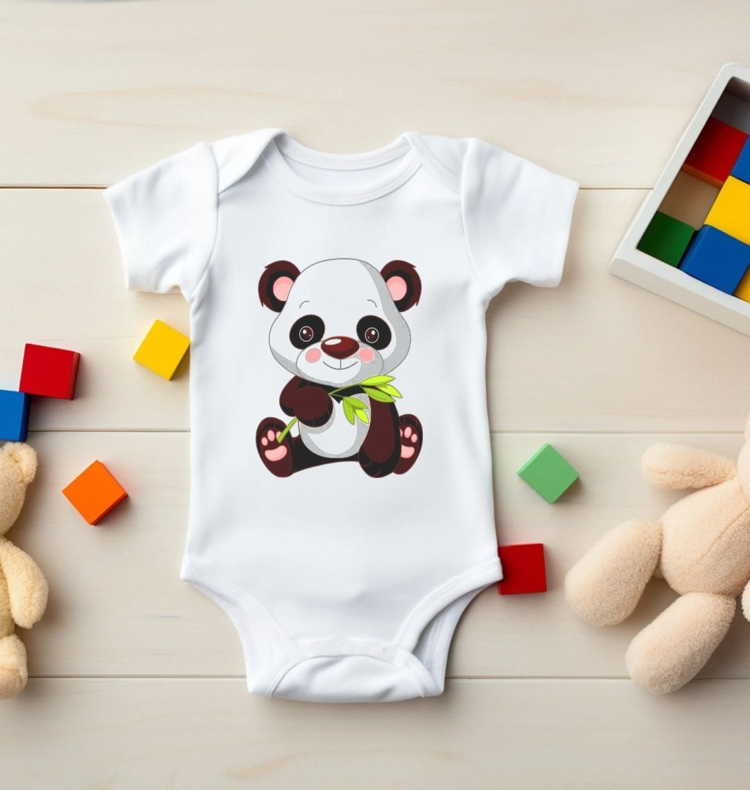 Happy Panda: Baby 5 Panel BodySuit